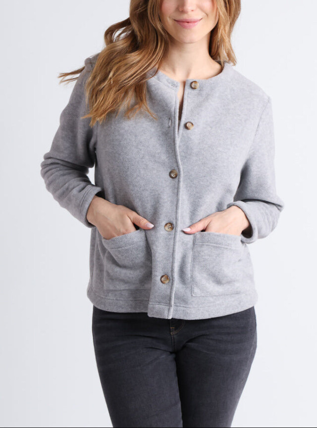 Veste polaire femme gris par la marque MAISON SOLFIN MAISON SOLFIN - Veste polaire femme gris