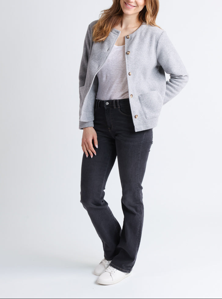 Maison Solfin - Veste polaire femme gris – 5