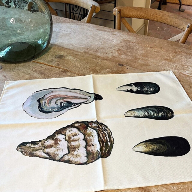 varek.illustrations - Torchon 100% coton : Les Coquillages