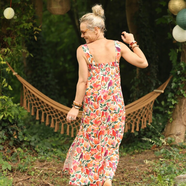 Quintessence - Robe Sybille — Coton lavé jardin secret – L