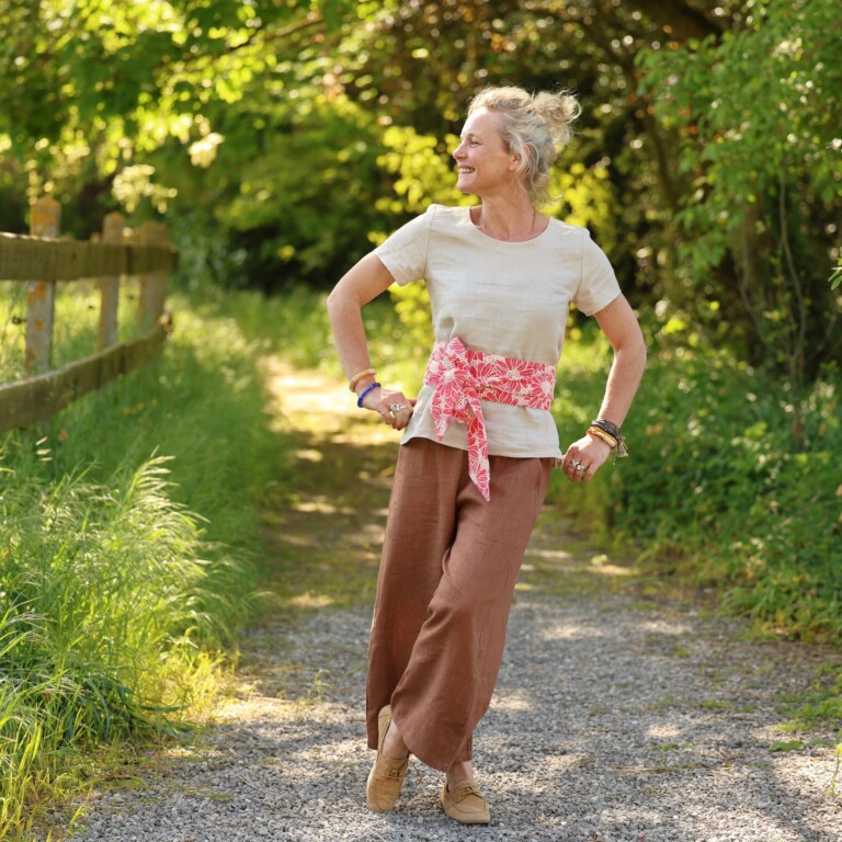 Quintessence - Blouse Emeline en lin naturel – XXL