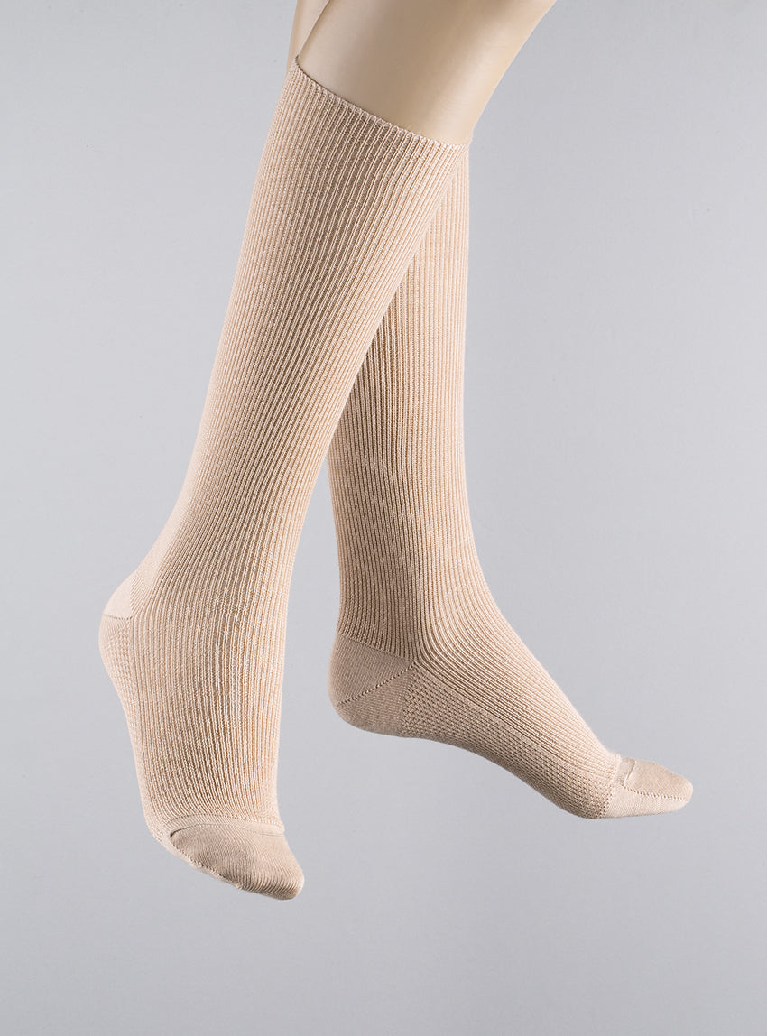 964 NAT 1 chaussettes hautes laine blanc naturel Maison Solfin - MI-BAS en laine – 45/46