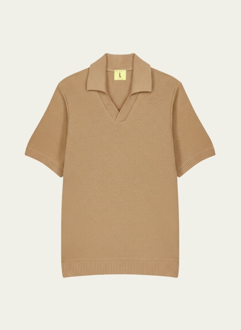 Nitto Knitwear - Agop Polo - Camel – M