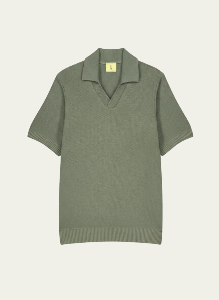 Nitto Knitwear - Agop Polo - Vert Militaire – XL