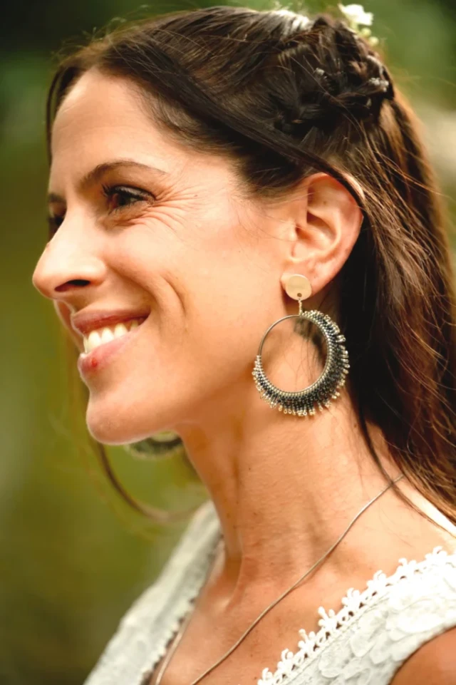 valdyria.com - Boucles D’oreilles Pendantes Artemesia Lunaris