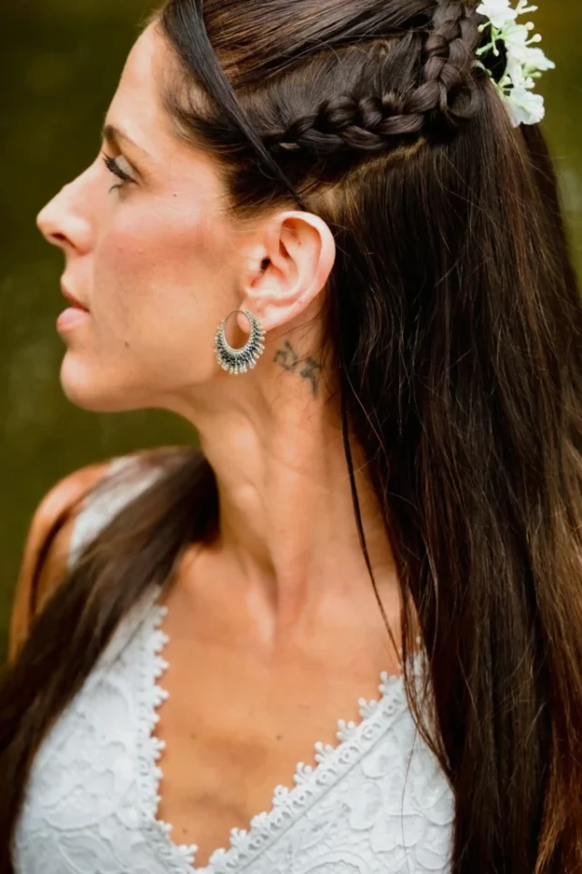 valdyria.com - Petites Boucles D’oreilles Artemesia Lunaris