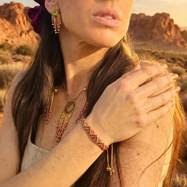 Valdyria - Bracelet Fin Amaziga Rubra