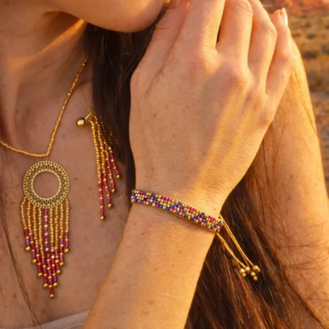 Valdyria - Bracelet Fin Amaziga Rubra