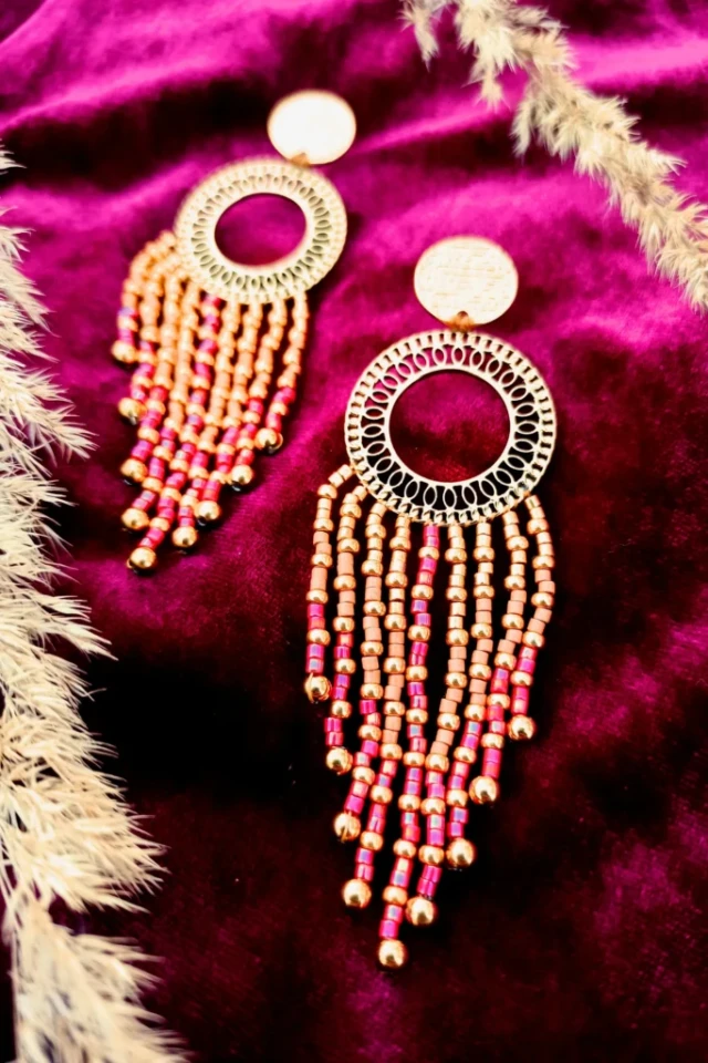Valdyria - Grandes Boucles d’Oreilles Amaziga Rubra