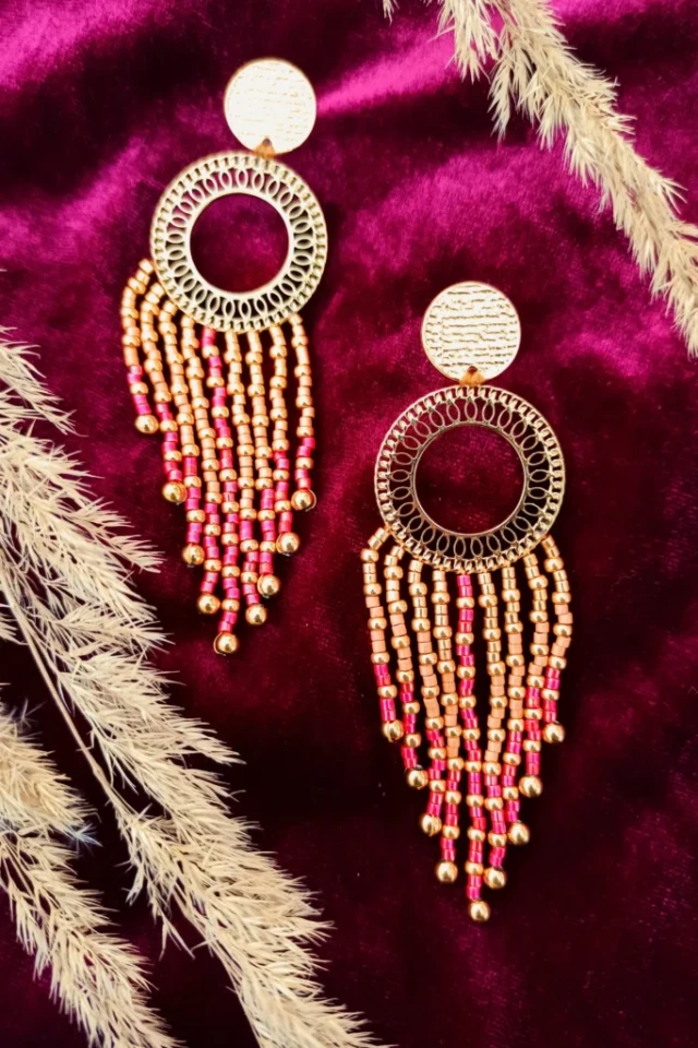 Valdyria - Grandes Boucles d’Oreilles Amaziga Rubra