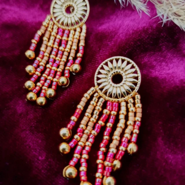 Valdyria - Petites Boucles d’Oreilles Amaziga Rubra
