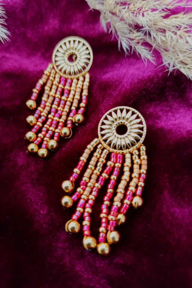 Valdyria - Petites Boucles d’Oreilles Amaziga Rubra