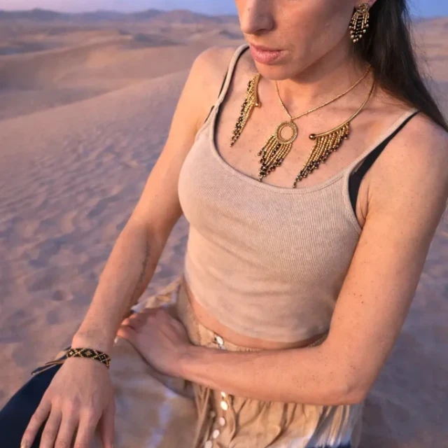 Valdyria - Bracelet Bleu Irisé Amaziga Sacra