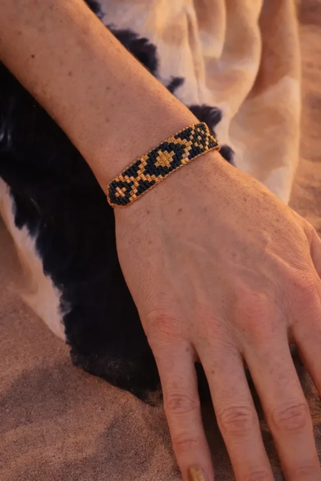 Valdyria - Bracelet Bleu Irisé Amaziga Sacra