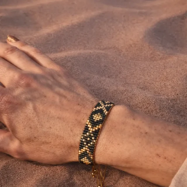 Valdyria - Bracelet Bleu Irisé Amaziga Sacra