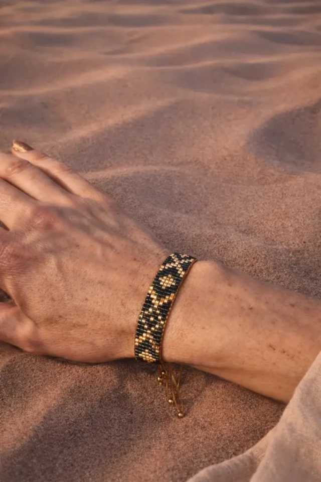 Valdyria - Bracelet Bleu Irisé Amaziga Sacra