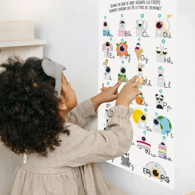 L’Atelier BABY’SPHERE - L’affiche abécédaire FROPS : apprendre les lettres en jouant à deviner
