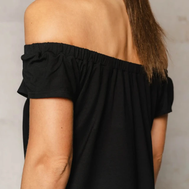 Thelma & Rose - Top col bardot Alma – Noir / T3