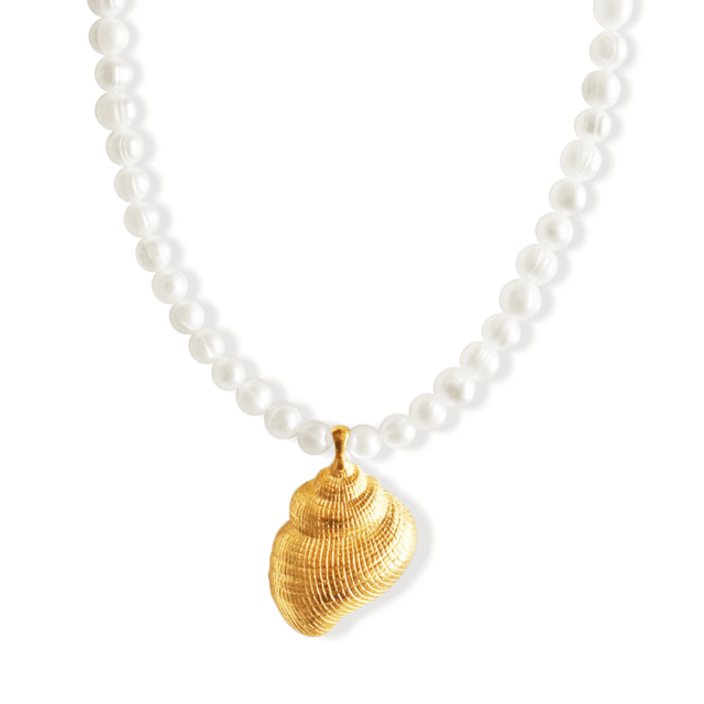 NEIJE - Collier Aphrodite Perles de Culture et Coquillage Vintage