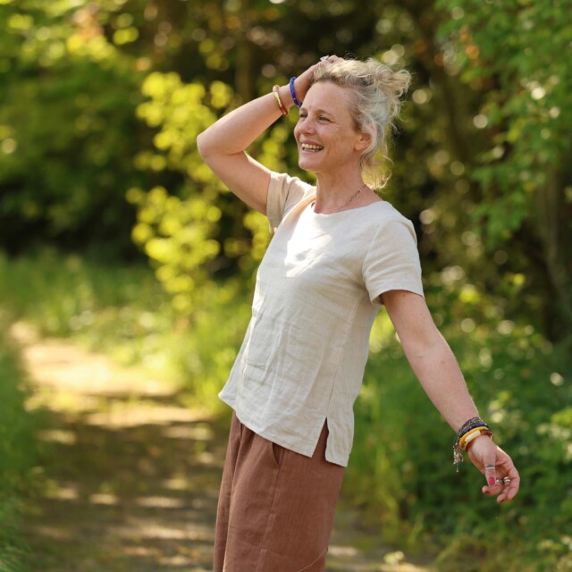 Quintessence - Blouse Emeline en lin naturel – XXL