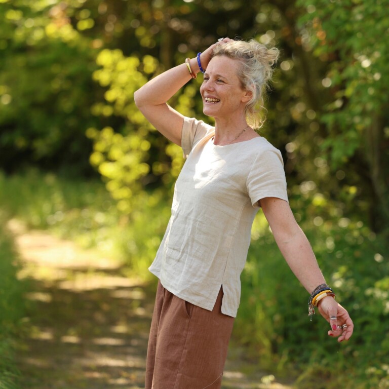 Quintessence - Blouse Emeline en lin naturel – XXL