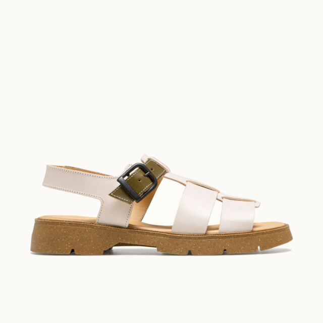 BALLAST VGT 3 NUDE+KAKI CHAUSSURES ROSE par la marque KLEMAN KLEMAN - BALLAST VGT 3 NUDE+KAKI CHAUSSURES ROSE