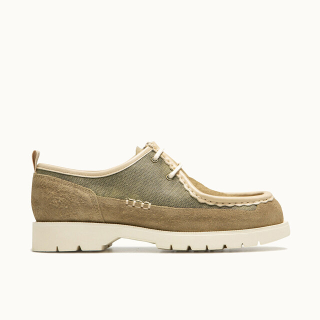 BASTILLE TC TAUPE+BEIGE CHAUSSURES MARRON par la marque KLEMAN KLEMAN - BASTILLE TC TAUPE+BEIGE CHAUSSURES MARRON