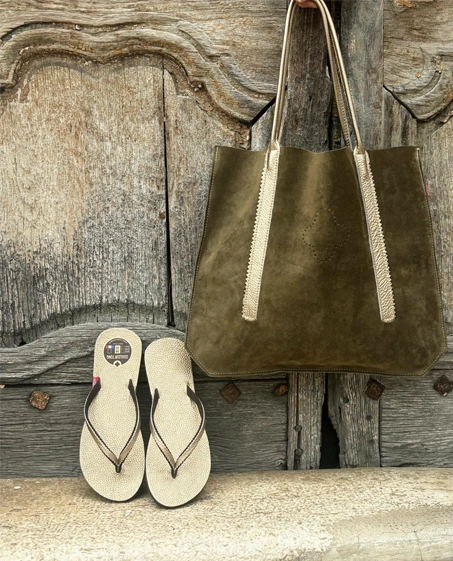 Couleur Tong - Tong Cuir Métallisé BB Or – 40-41
