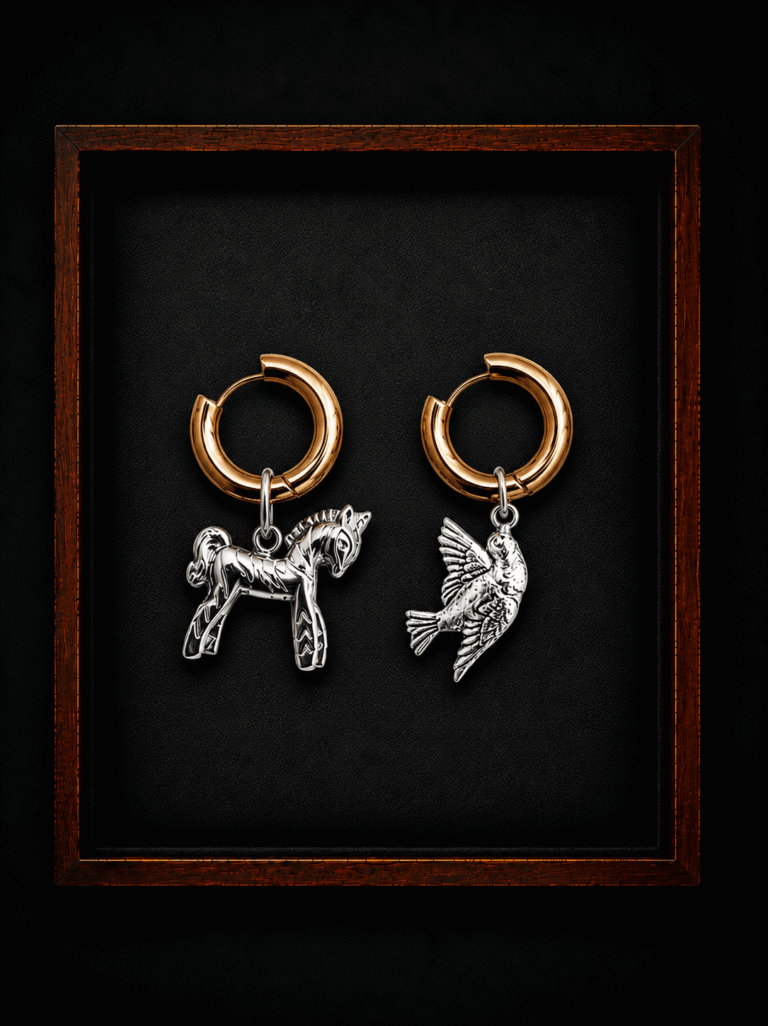 Boucle d oreille Oiseau NEIJE - Boucles d'Oreilles Trésor de Troie (Oiseau)
