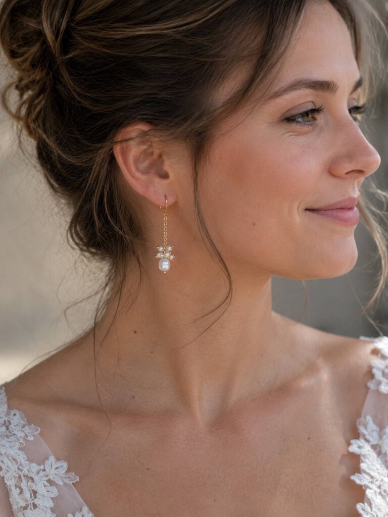 Boucles doreilles Amicie en perles deau douce et acier inoxydale 2 Maison Mallow - Boucles d'oreilles Amicie