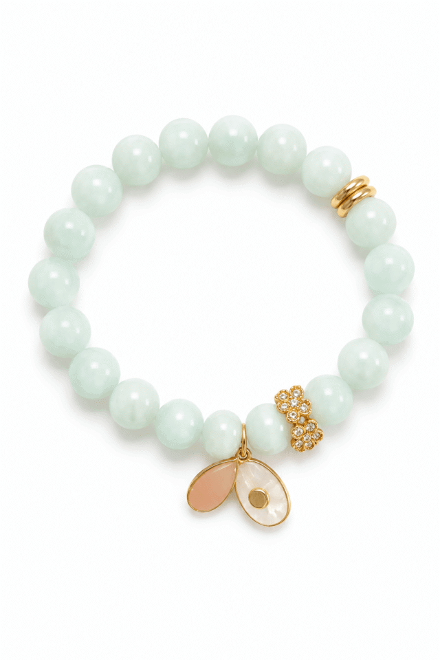 NEIJE - Bracelet Aigue-Marine Pierre de Lune & Cornaline – La Douceur du Monde