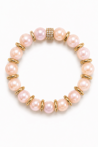 Bracelet Perles d’eau douce Roses – Amour Toujours par la marque NEIJE NEIJE - Bracelet Perles d’eau douce Roses – Amour Toujours