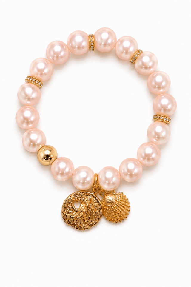 NEIJE - Bracelet Perles d’eau douce Roses – Le Temps d’Aimer
