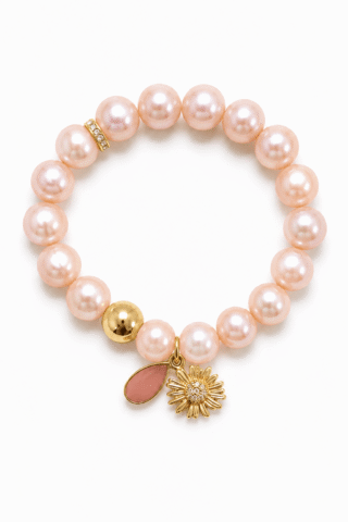 NEIJE - Bracelet Perles d’eau douce Roses & Cornaline – La Délicatesse