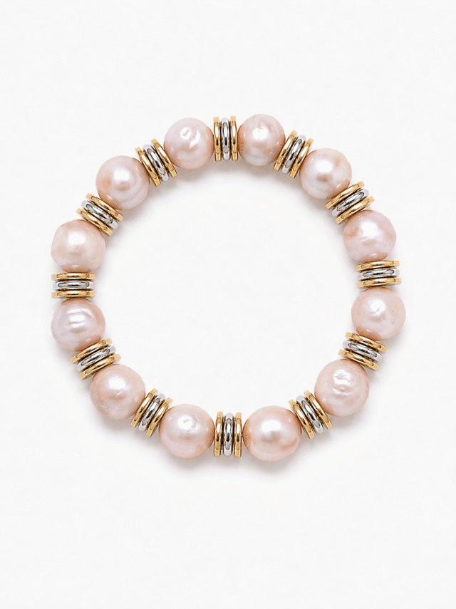 NEIJE - Bracelet Perles d’eau douce Roses – La Promesse de l’Aube