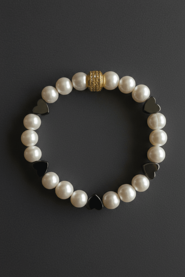 NEIJE - Bracelet Pigalle Perles de Culture et Hématite