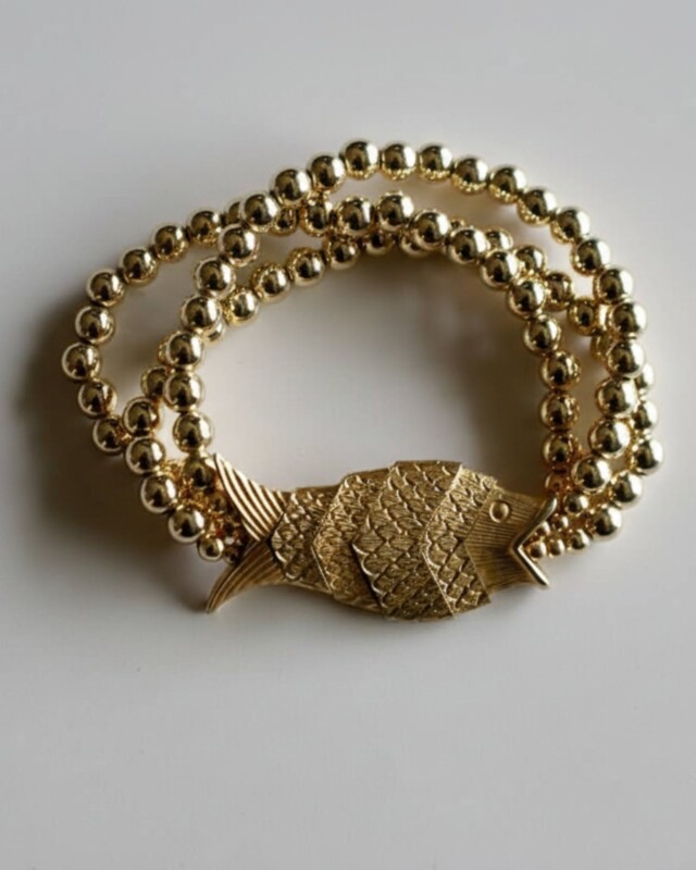 NEIJE - Bracelet Poisson Majestic Gefilte – L (poignet de 17 à 19 cm)