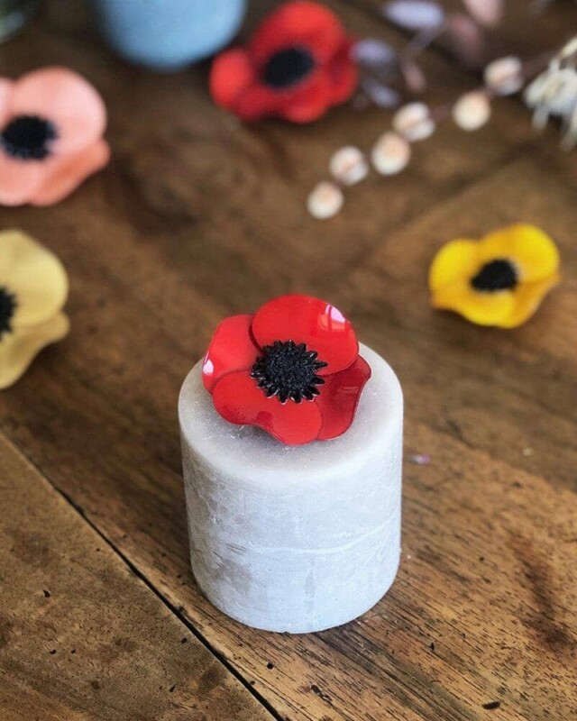 Ciléa Paris - Broche Anémone - Petit – Lavande
