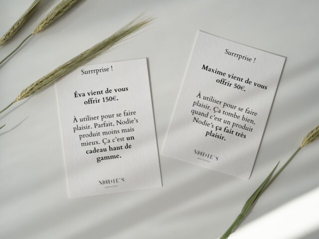 Nodie's - Carte cadeau dématérialisée (e-carte cadeau ) – 250€
