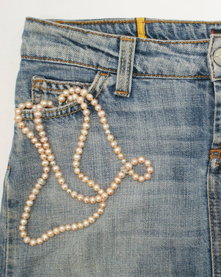 NEIJE - Collier Puzzle Perles d'eau douce Roses et Argent 925 – 50 cm