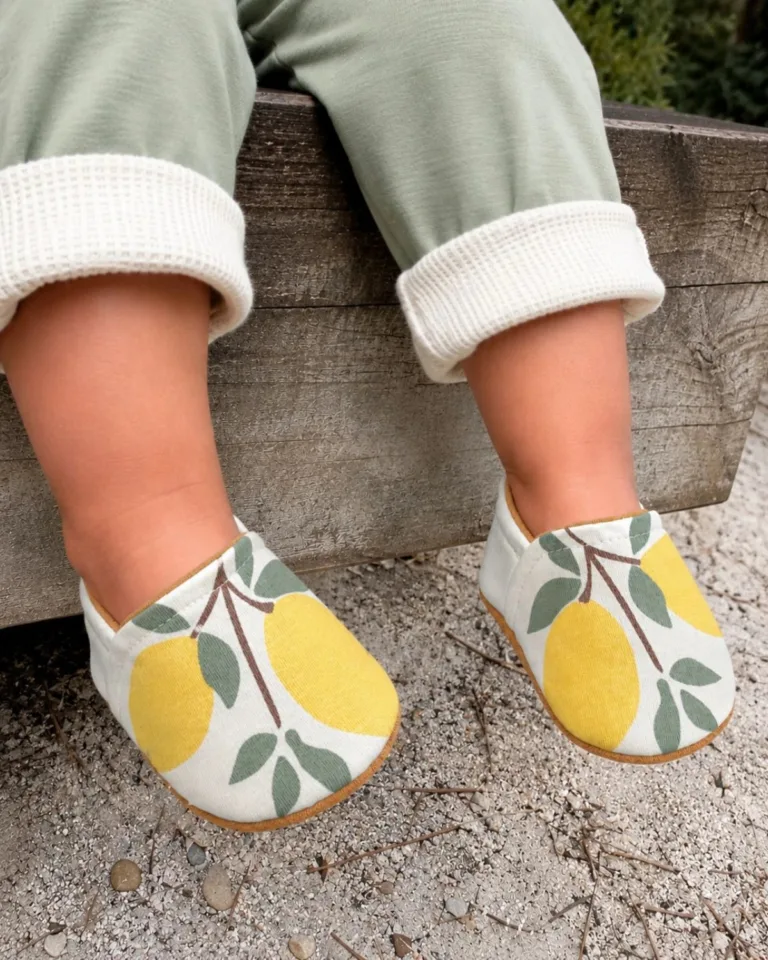 Petit Pote - Chaussons bébé souples – Aqua / 18-20