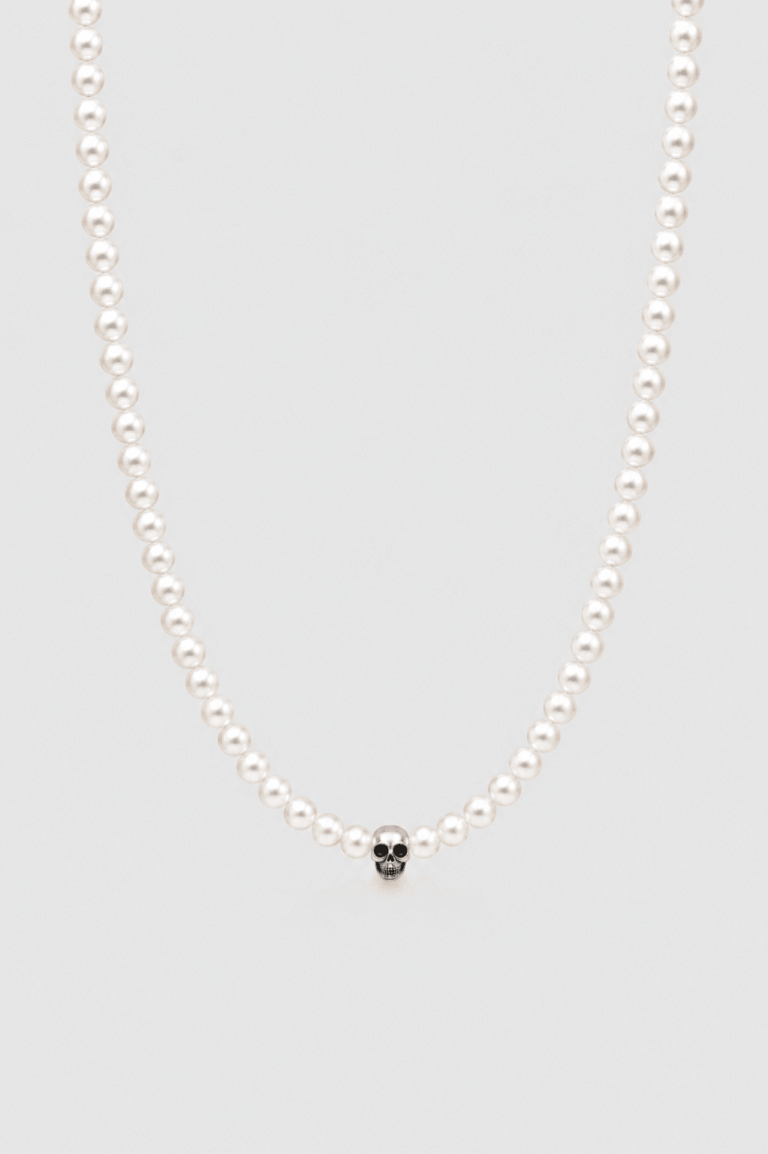 NEIJE - Collier Rebel Perles d'eau douce et Argent 925 – 50 cm +extension de 5 cm