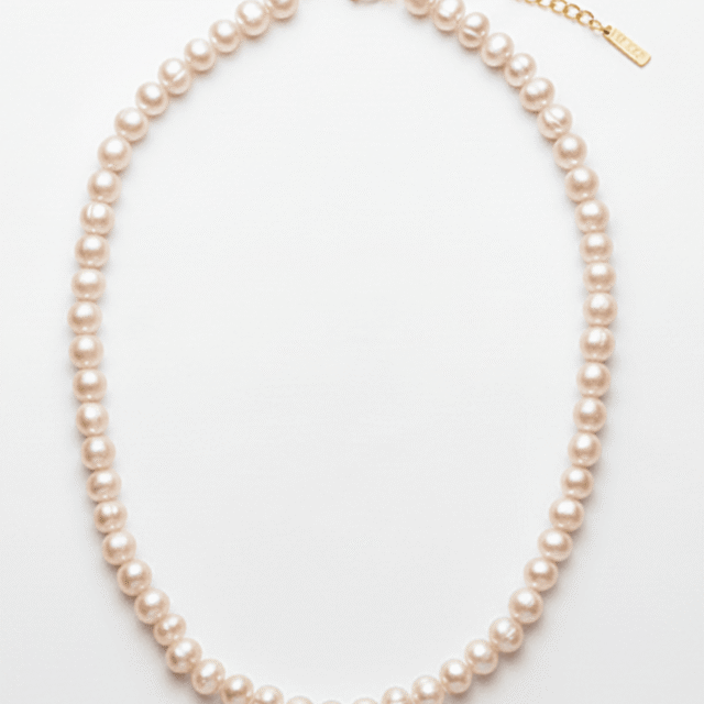NEIJE - La Parure Parfaite Collier & Bracelet Perles de Culture Roses – 50 cm + extension de 5 cm / L (poignet de 17 à 19 cm)