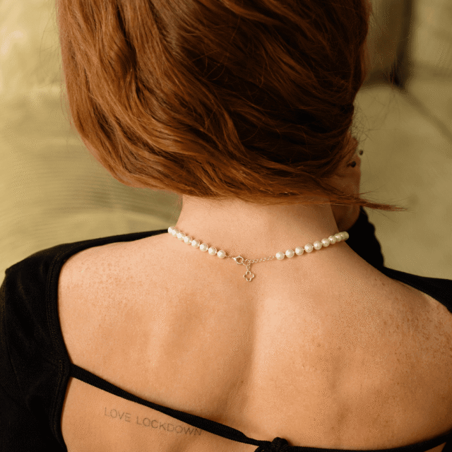 NEIJE - Collier Iconic Perles de Culture et Argent 925 – 50 cm + extension de 5 cm