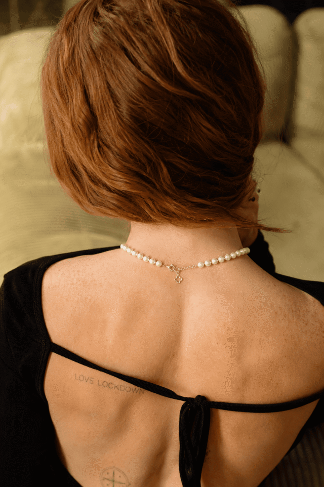 NEIJE - Collier Iconic Perles de Culture et Argent 925 – 50 cm + extension de 5 cm