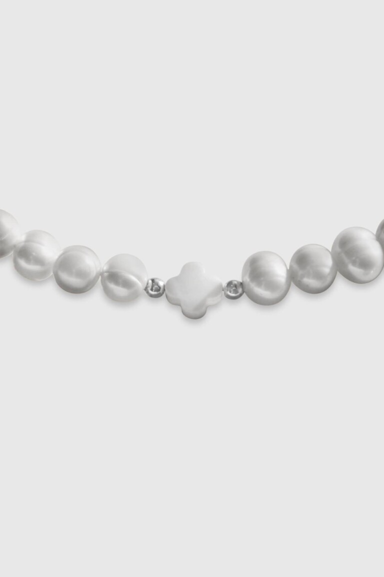 NEIJE - Collier Iconic Perles d'eau douce et Argent 925 – 50 cm + extension de 5 cm