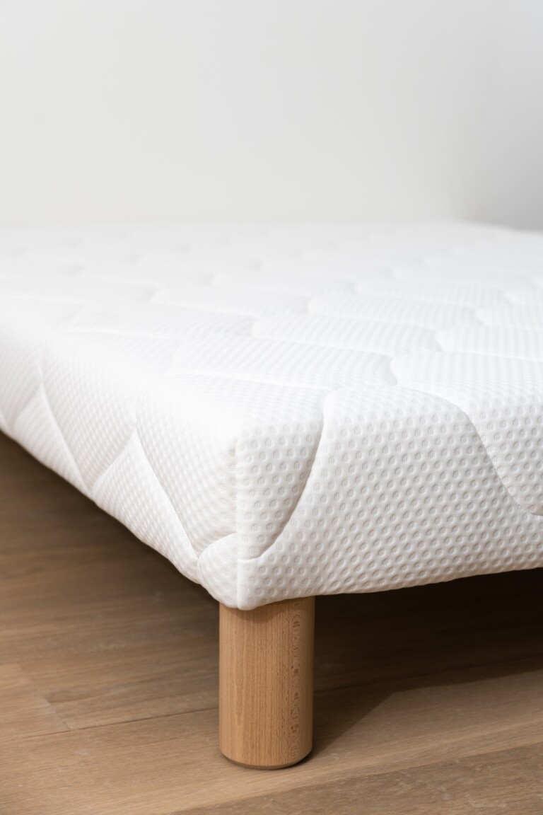 Naturlatt - Sommier tapissier Classique - fabrication artisanale française – 2x100x200cm - King Size + / Blanc