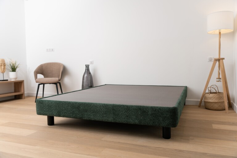 Naturlatt - Sommier tapissier Prestige - fabrication artisanale française – 2x100x200cm - King Size + / Beige pierre / Noir