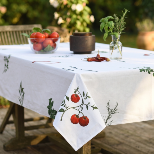 varek.illustrations - Nappe enduite en coton rectangulaire 250 x 160 cm