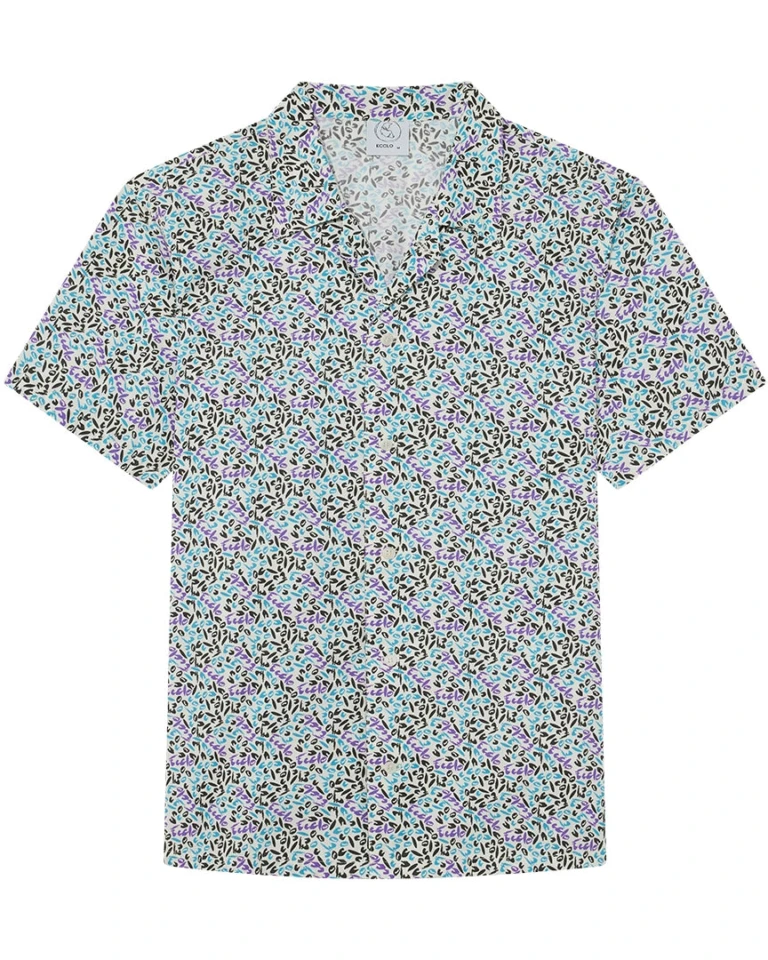 Ecclo chemise courte ete homme 3couleurs Made In France et coton bio recycle upcycle 04 applat face 1080x1350 63993f25 9ebf 4f74 8052 66ae71c8399b ECCLO - Chemise 3 couleurs – XL